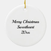 Stel in liefde | Pop Art Keramisch Ornament (Achterkant)