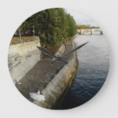 Stel in Parijs Grote Klok (Voorkant)