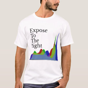 Stel je aan de rechterkant bloot! t-shirt