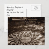 Stel je aardbeienvelden voor: Central Park NYC Briefkaart (Voorkant / Achterkant)