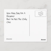 Stel je aardbeienvelden voor: Central Park NYC Briefkaart (Achterkant)