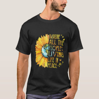 - Stel je alle mensen voor die in vrede leven T-shirt