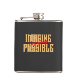 Stel je alles mogelijk citaat motivatie voor heupfles