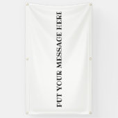 STEL JE BERICHT HIER... BUITENDBANNER SPANDOEK (Verticaal)