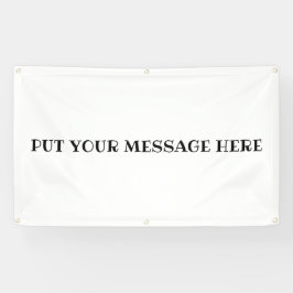 STEL JE BERICHT HIER... BUITENDBANNER SPANDOEK