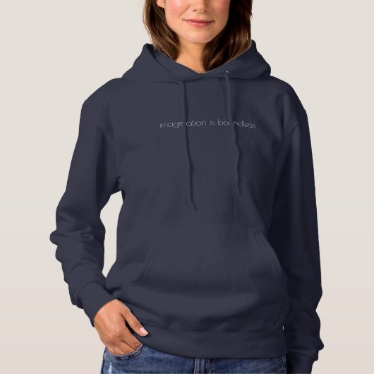 Stel je de basale hoodie voor vrouwen voor (Voorkant)