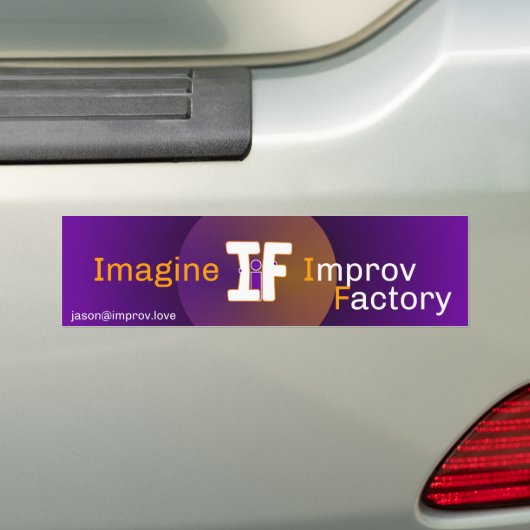Stel je de Bumpersticker van Improv 2016 voor (Op auto)