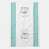 Stel je de mogelijkheden voor dat Tea Puns geperso Theedoek (Verticaal)
