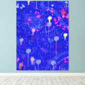 Stel je de sterren voor canvas afdruk (Insitu (Houten vloer))