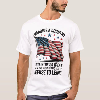 Stel je een land zo geweldig voor Vintage Amerikaa T-shirt