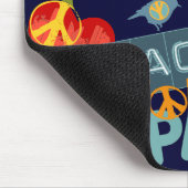 Stel je een wereld in vrede voor muismat (Hoek)