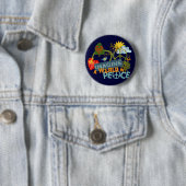 Stel je een wereld in vrede voor ronde button 5,7 cm (In situ)