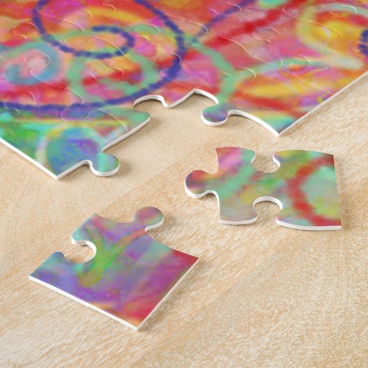 Stel je een wereld vriendelijkheid vrede teken ins legpuzzel (Zijkant)