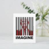 Stel je eens voor dat Trump achter Bars zit Briefkaart (Staand voorkant)