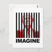 Stel je eens voor dat Trump achter Bars zit Briefkaart (Voorkant / Achterkant)