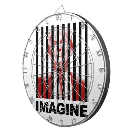 Stel je eens voor dat Trump achter Bars zit Dartbord (Voorkant Rechts)