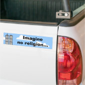 Stel je geen religie voor... bumpersticker (Op Truck)