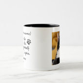 Stel je het leven voor zonder kat | Aangepaste kat Tweekleurige Koffiemok (Center)