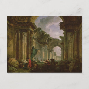 Stel je het Uitzicht voor van de Grote Galerij van Briefkaart