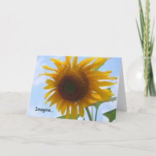 Stel je Kaart voor met zonnebloemen