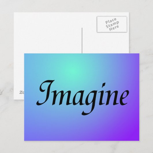 Stel je Paarse Briefkaart voor (Voorkant / Achterkant)