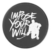 Stel je testament op (hockey) hockey puck (Voorkant)