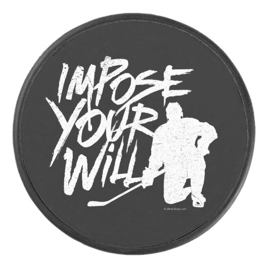 Stel je testament op (hockey) hockey puck (Voorkant)