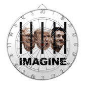 Stel je Trump, McConnell en Ryan Behind Bars voor Dartbord (Voorkant)
