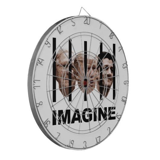 Stel je Trump, McConnell en Ryan Behind Bars voor Dartbord (Voorkant Links)
