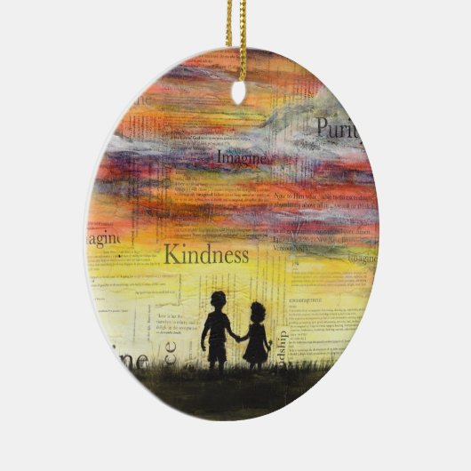 "Stel je voor" Art Ornament (Rechts)