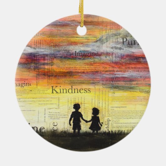 "Stel je voor" Art Ornament (Achterkant)