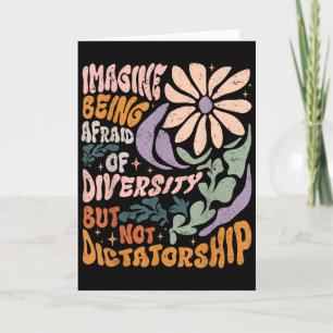 Stel je voor bang te zijn voor diversiteit maar ni kaart