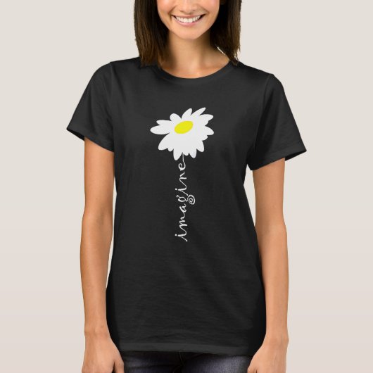 Stel je voor Daisy Flower Gardening Planting Natur T-shirt (Voorkant)