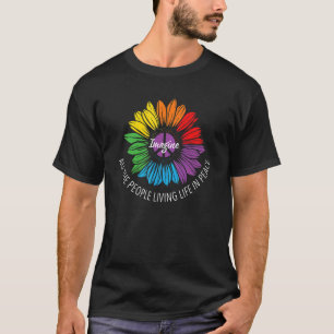 Stel je voor dat alle mensen die leven in vredesna t-shirt