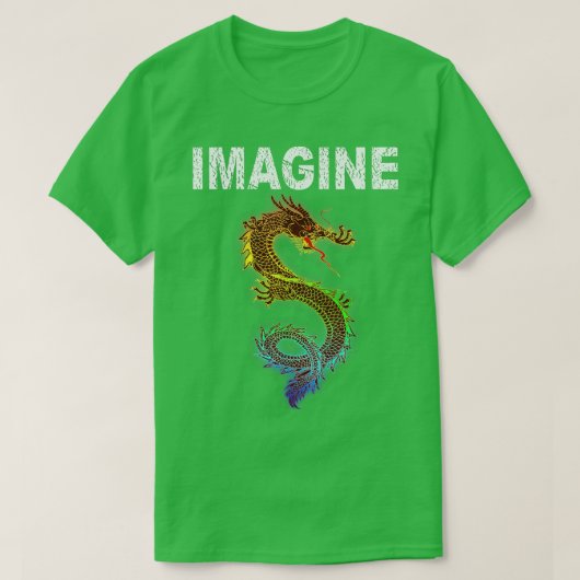 Stel je voor dat Dragon  Fantasy Art2 T-shirt (Design voorkant)