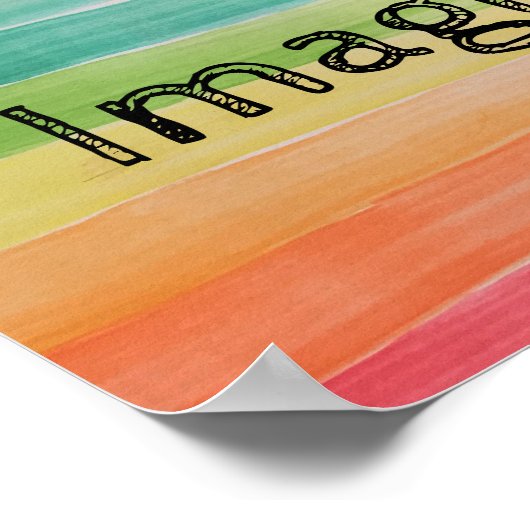 Stel je voor dat je afdrukken poster (Hoek)