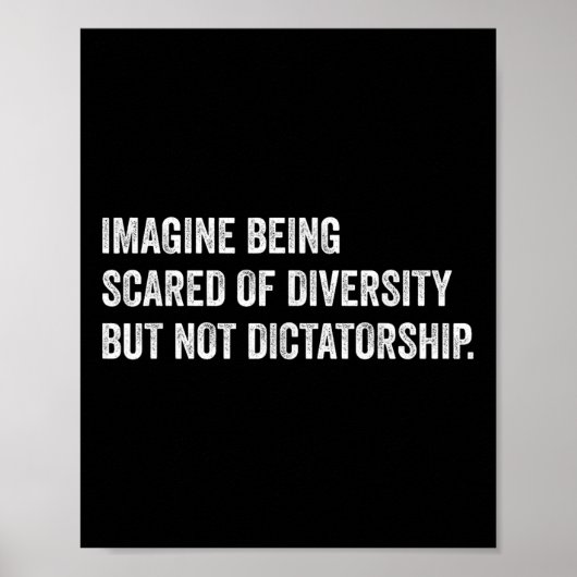 Stel je voor dat je bang bent voor diversiteit, ma poster (Voorkant)