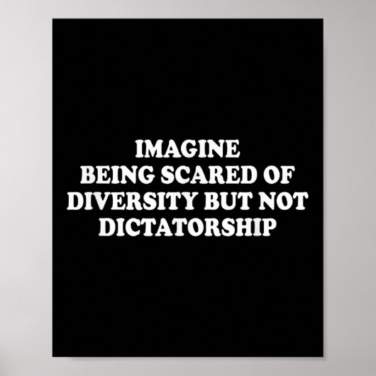 Stel je voor dat je bang bent voor diversiteit, ma poster (Voorkant)
