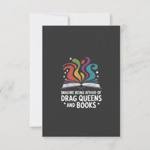 Stel je voor dat je bang bent voor Drag Queens en Bedankkaart