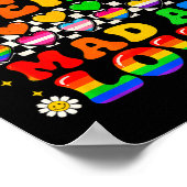 Stel je voor dat je boos bent op love pride regenb poster (Hoek)