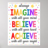 Stel je voor dat je het Poster van de klaslokalen  (Voorkant)