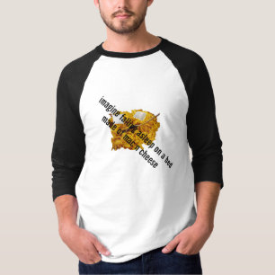 stel je voor dat je in slaap valt op een bed gemaa t-shirt