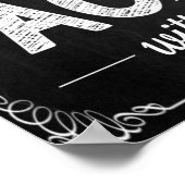 Stel je voor dat je in zwart-wit klaslokaal kunt w poster (Hoek)