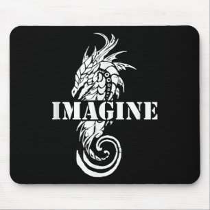 Stel je voor dat je Tattoo Fantasy Dragon Stijl Muismat