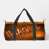 Stel je voor dat Moon Sky Inspirerend gepersonalis Plunjezak (Voorkant)