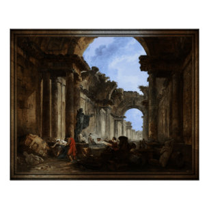 Stel je voor dat Uitzicht van de Grote Galerij van Perfect Poster