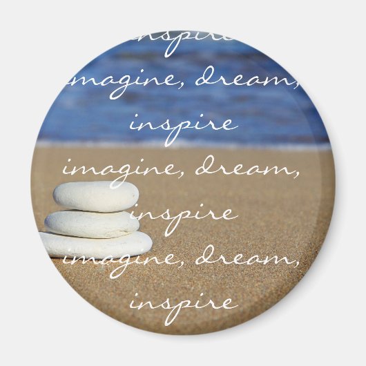 Stel je voor, droom, inspireer magneet (Voorkant)
