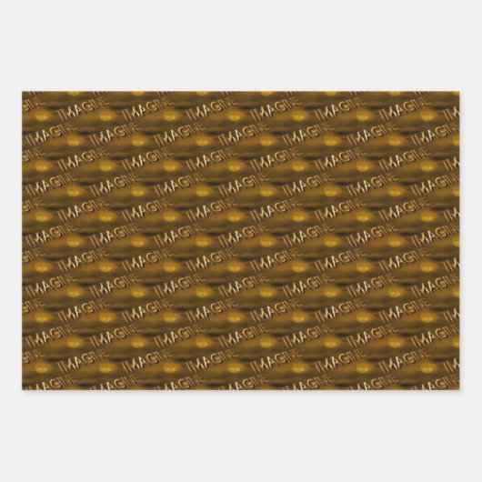 Stel je voor: Fantasy Moon Inspirerend Pattern Inpakpapier Vel (Voorkant)