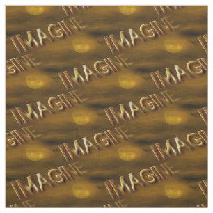 Stel je voor: Fantasy Moon Inspirerend Pattern Stof