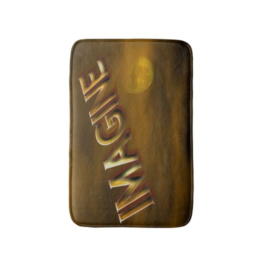 Stel je voor: Fantasy Moon Sky Inspirerend Badmat (Voorkant Verticaal)